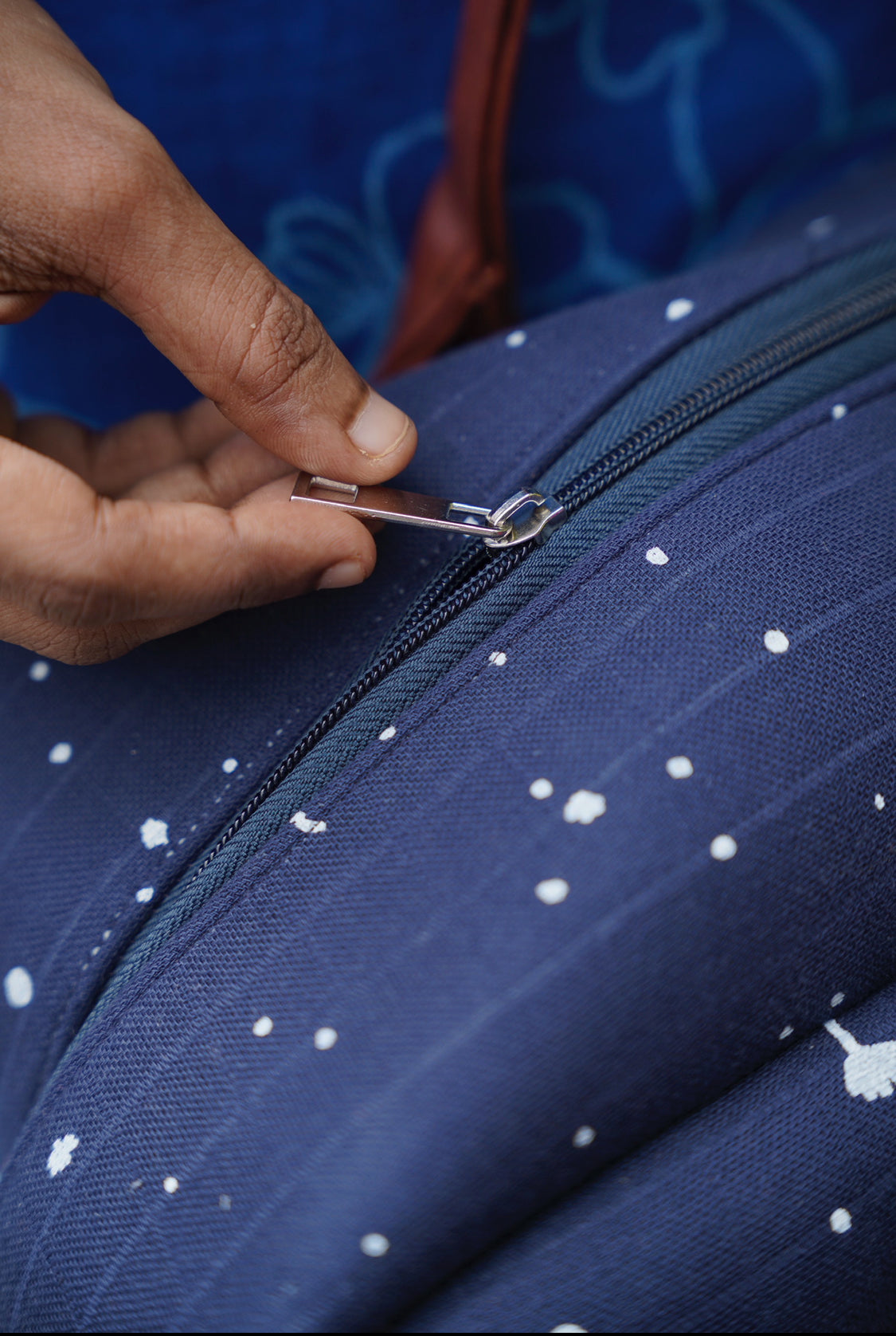 Blue moonlight duffle