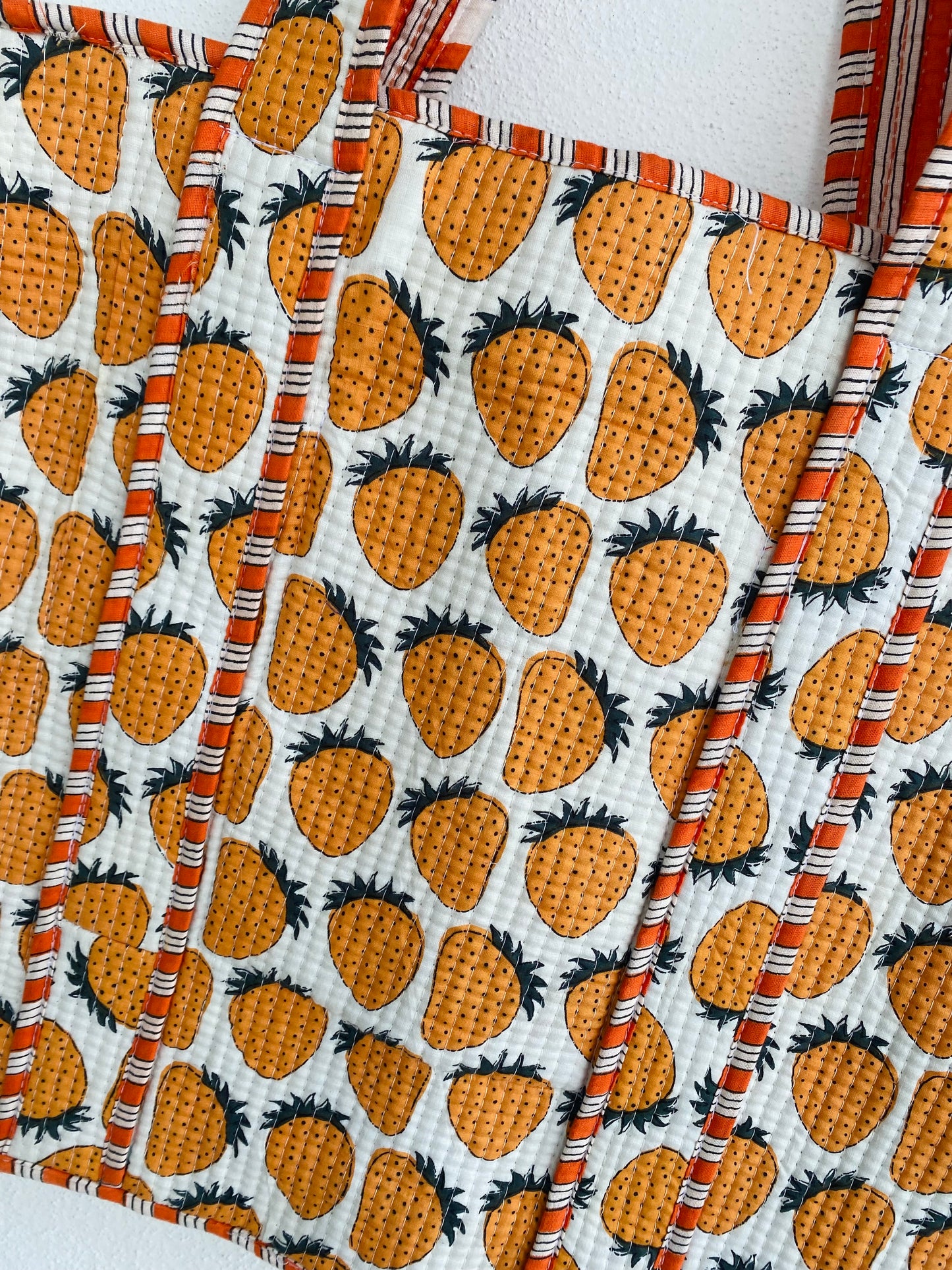 Orangeberry Quilted totebag