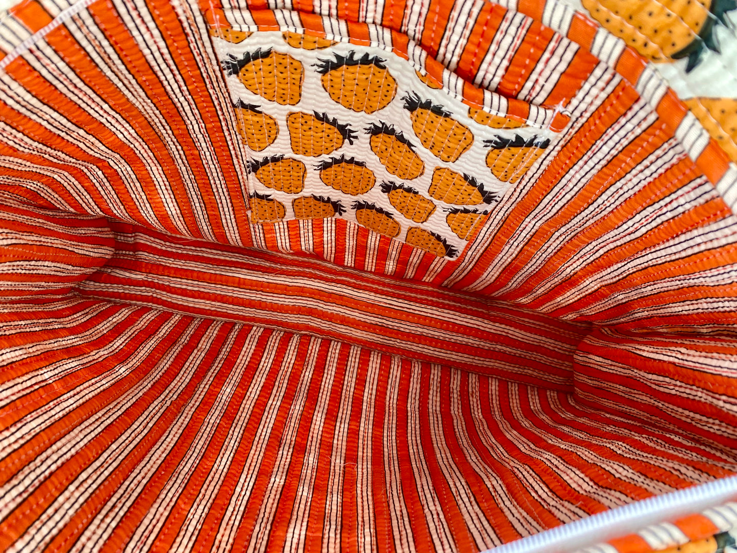 Orangeberry Quilted totebag