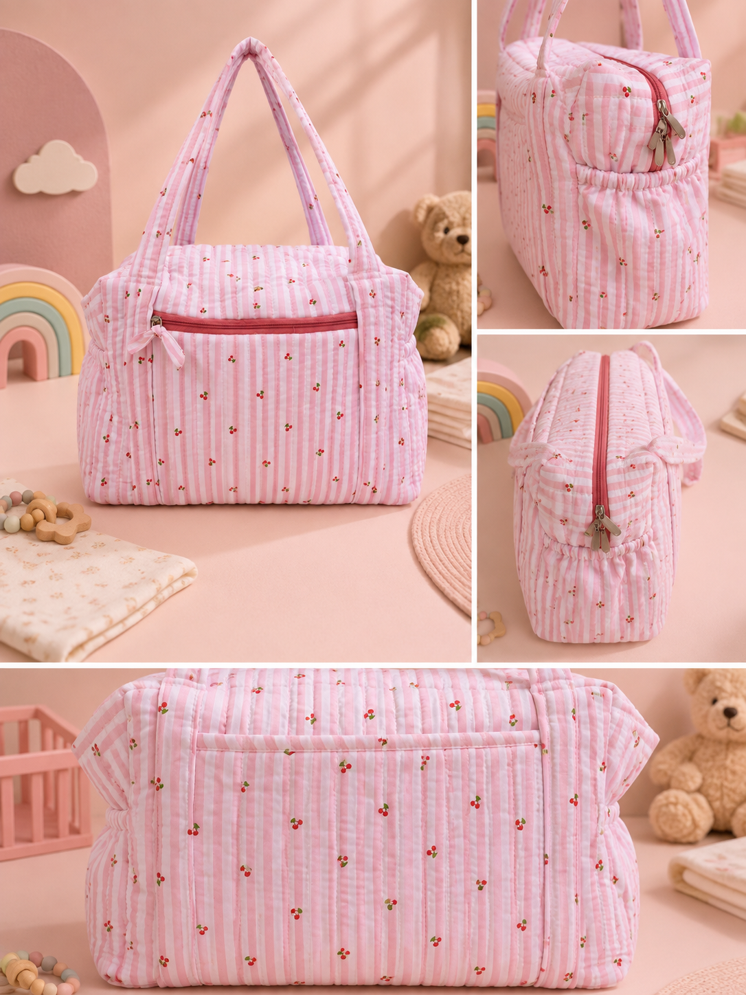 Cherry pink diaper
