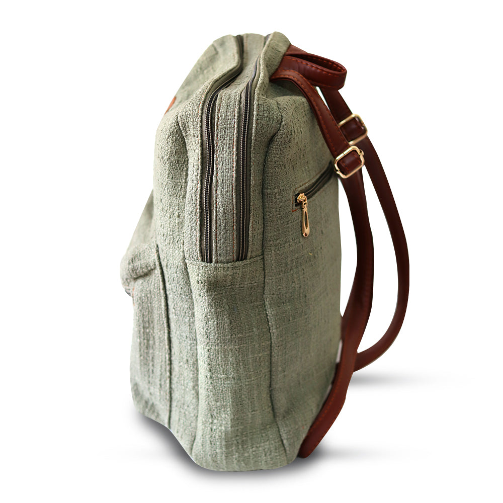 Solid green Backpack