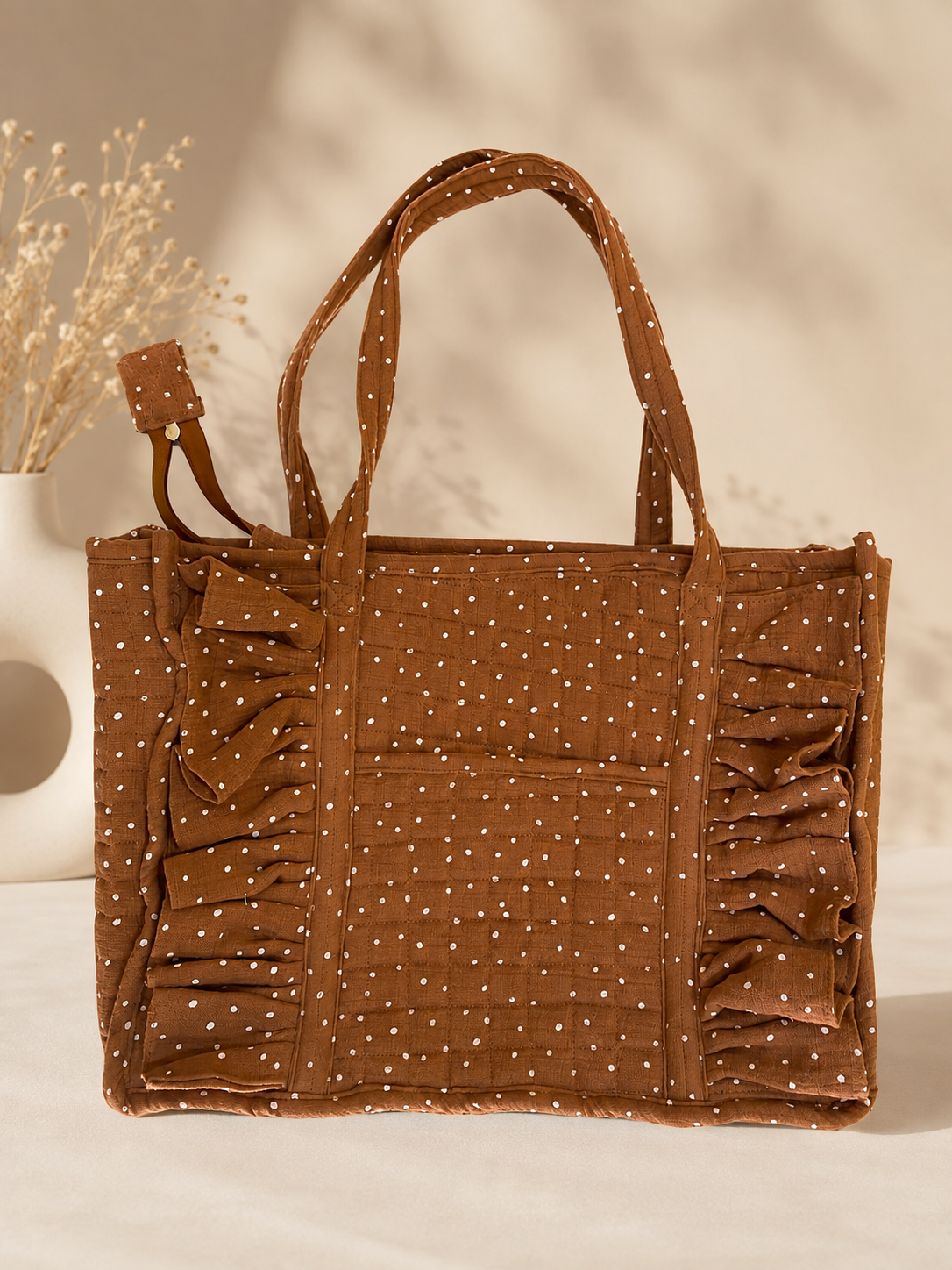 Brown polka